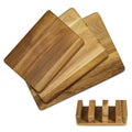 TEAK 3 IN 1 CUTTING BOARD SET