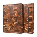 ACACIA WOOD CUTTING BOARD BUILT-IN KNIFE SHARPENER
